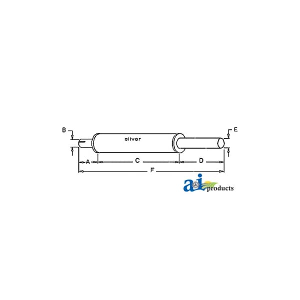 Muffler 33" x5" x5"